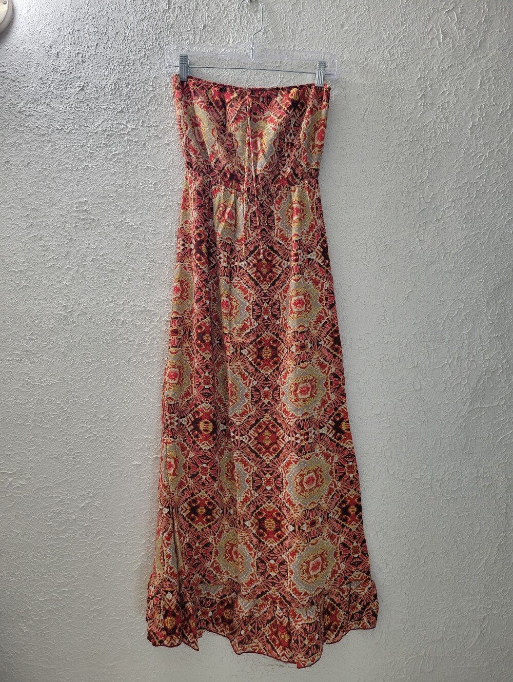 Kirra from Pacsun Sz XL Boho Maxi Dress Sundress Strapless Flowy Bohemian
